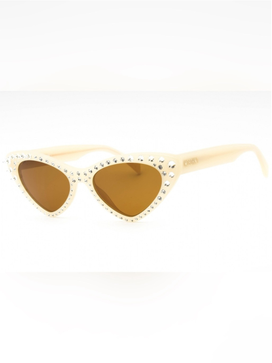 Moschino Accessories - Moschino Crystal Embellished Cat Eye Sunglasses, Model MOS006/S/STR